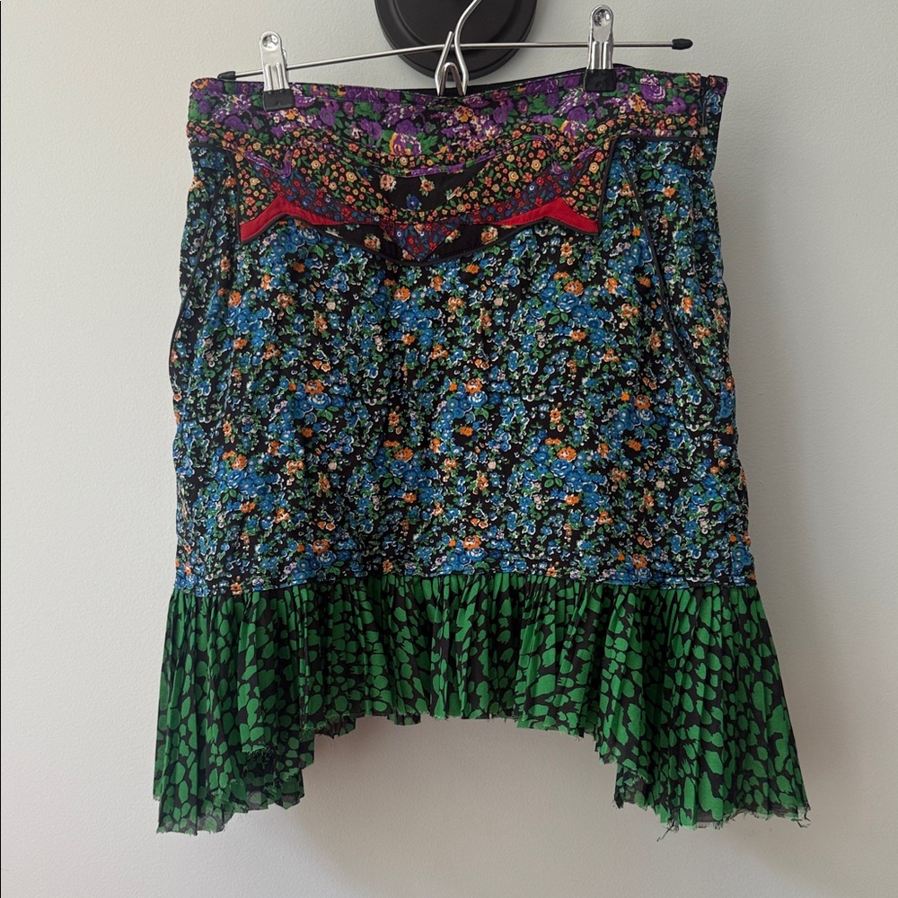 Coach Multicolor Floral Mini Skirt